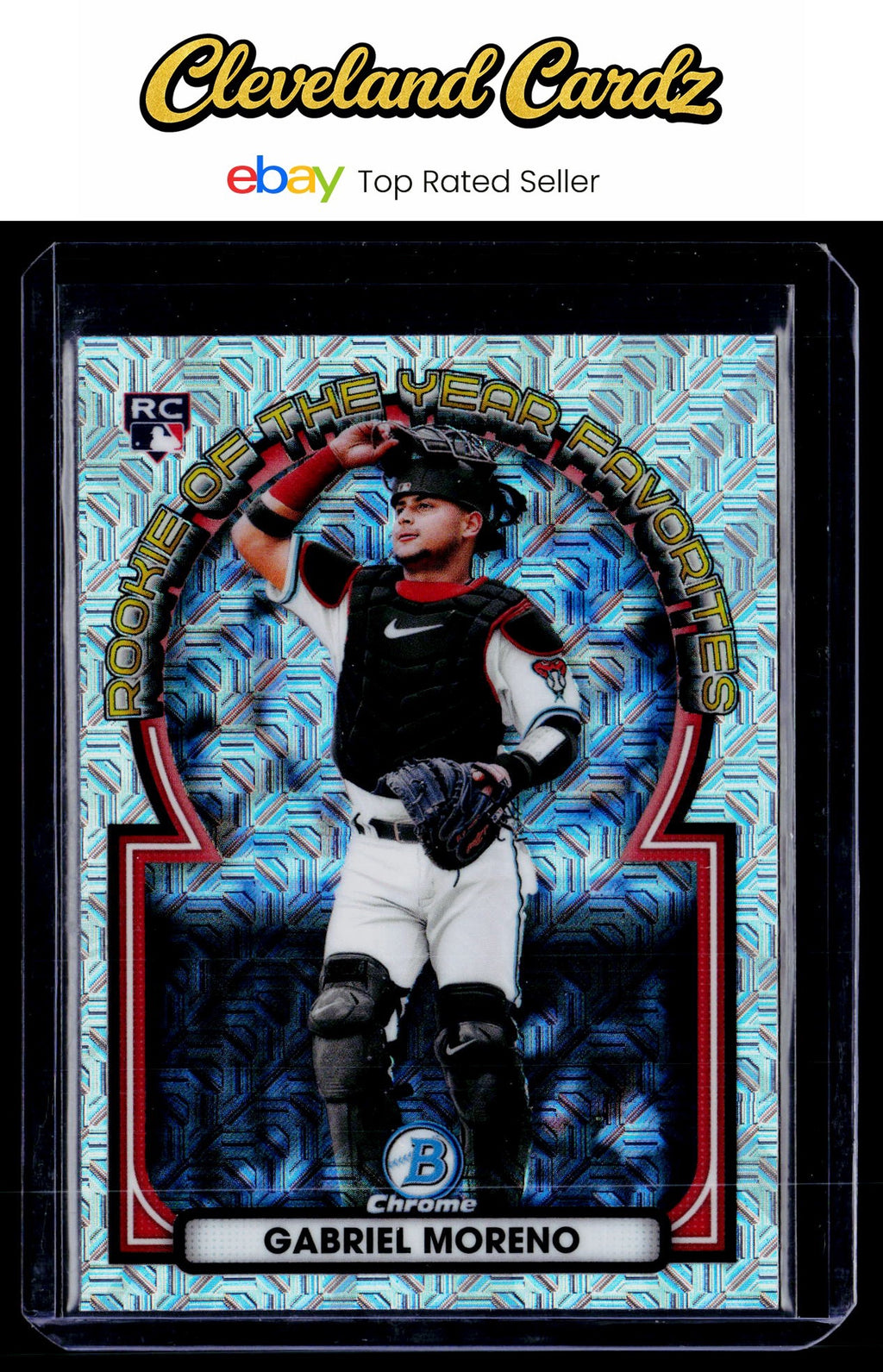 2023 Bowman #ROYF-11 Gabriel Moreno Rookie of the Year Favorites Mojo Refractors