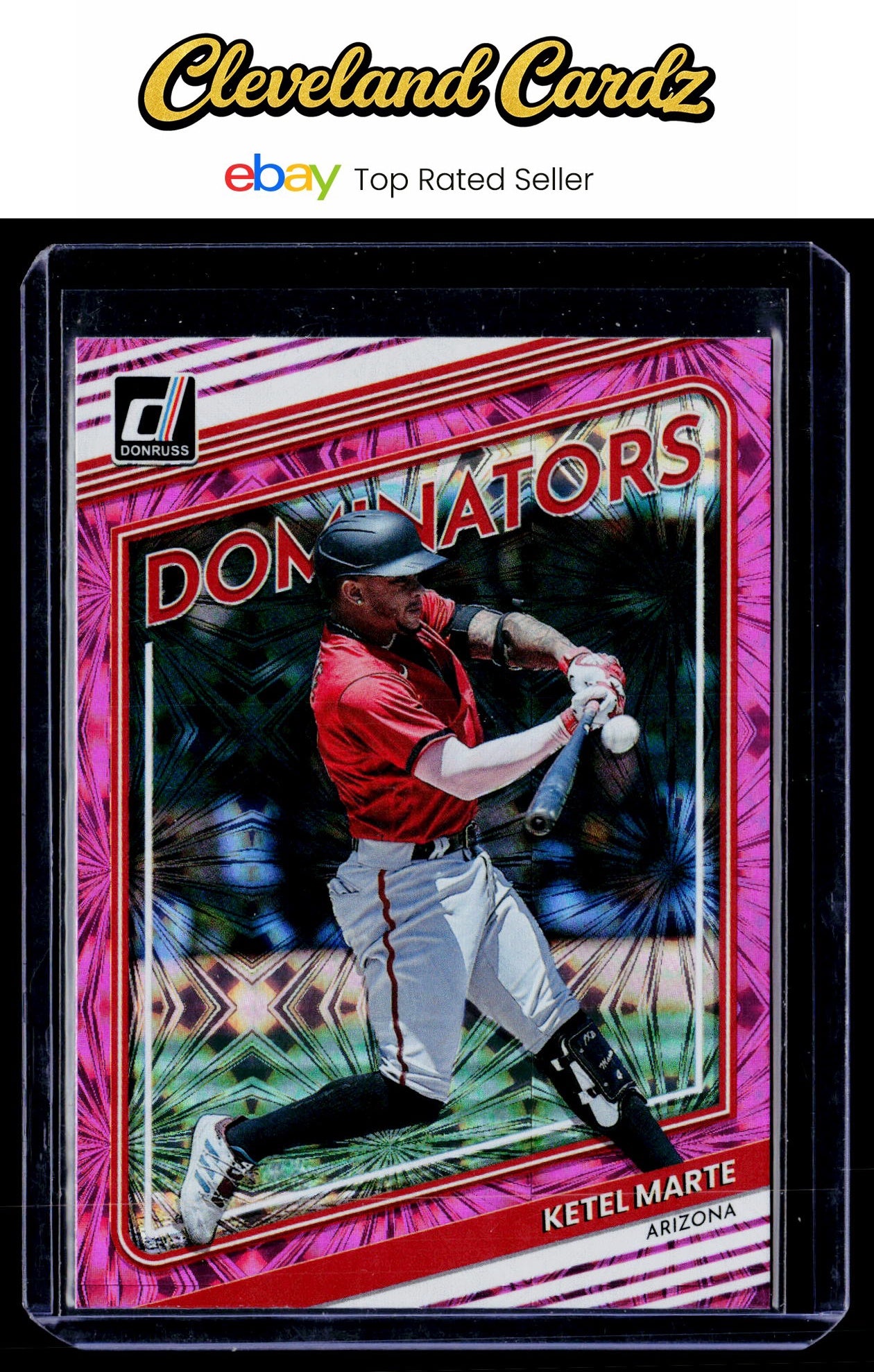 2022 Donruss #D-12 Ketel Marte Dominators Pink Fireworks