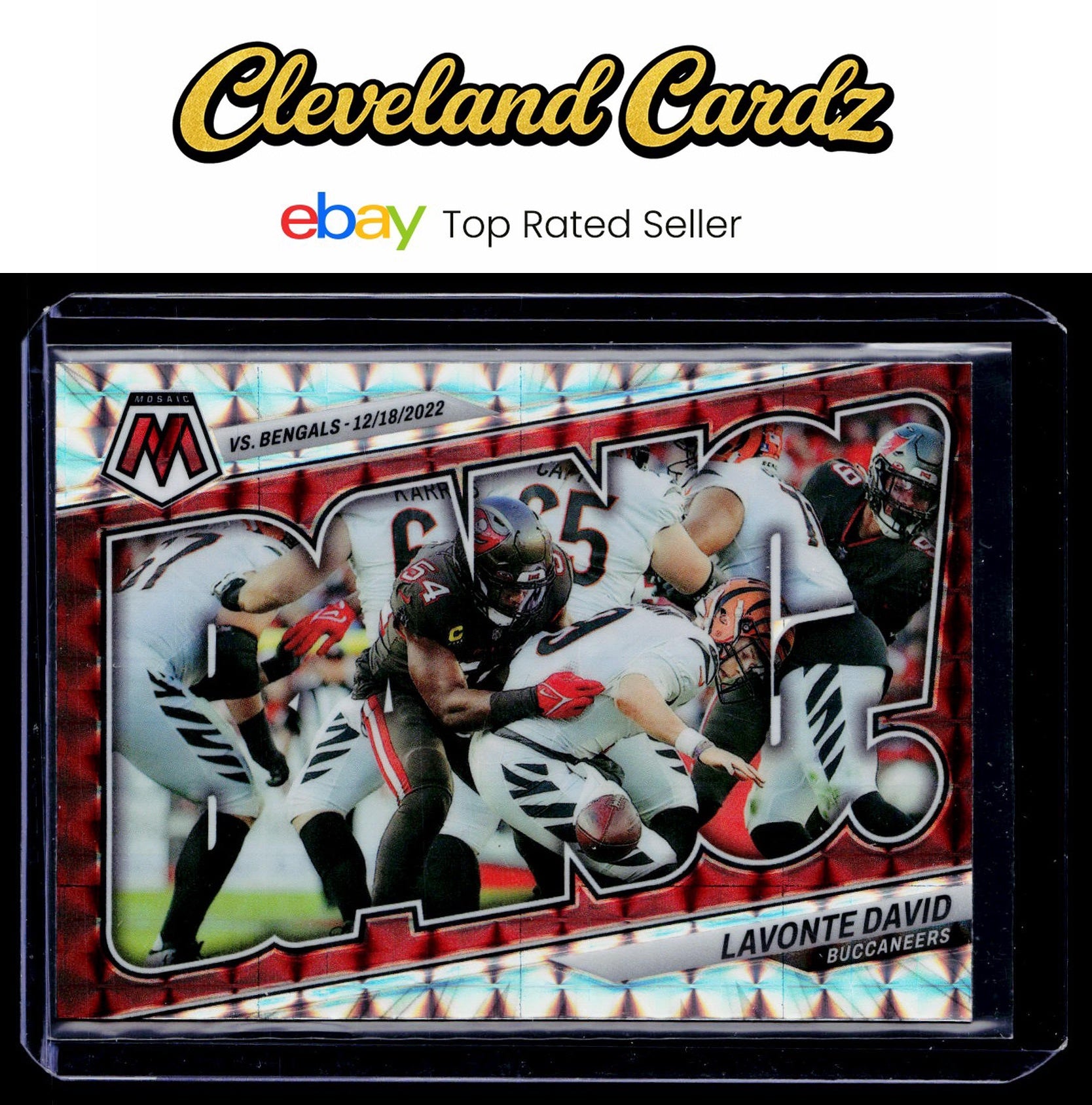 2023 Panini Mosaic #B-LD Lavonte David Bang! Mosaic