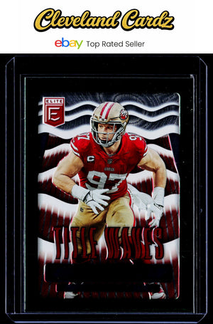 2023 Donruss Elite #TW-8 Nick Bosa Title Waves Green