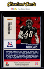 2016 Panini Contenders Draft Picks #22 Rob Gronkowski Old School Colors