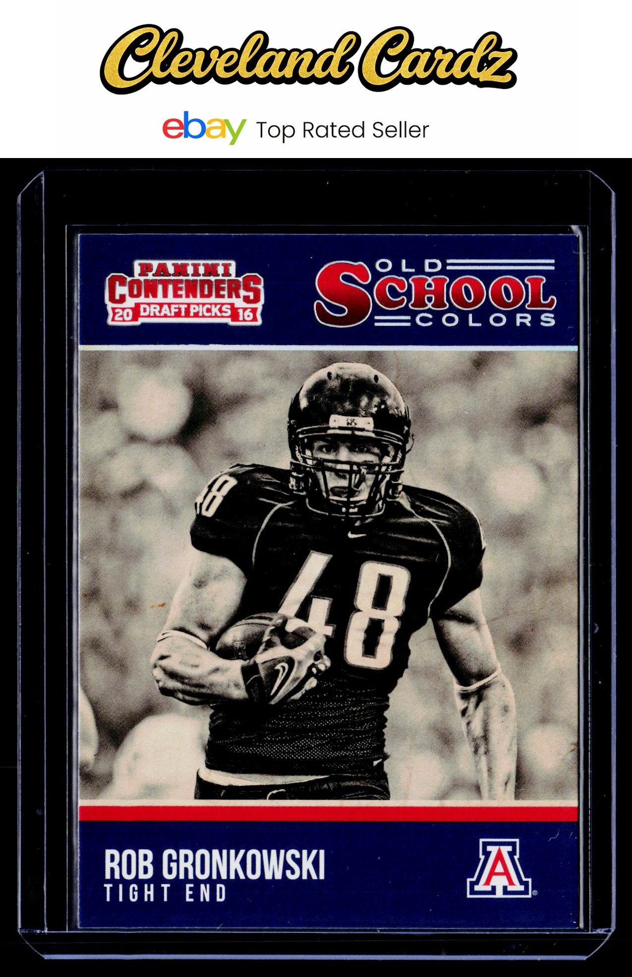 2016 Panini Contenders Draft Picks #22 Rob Gronkowski Old School Colors