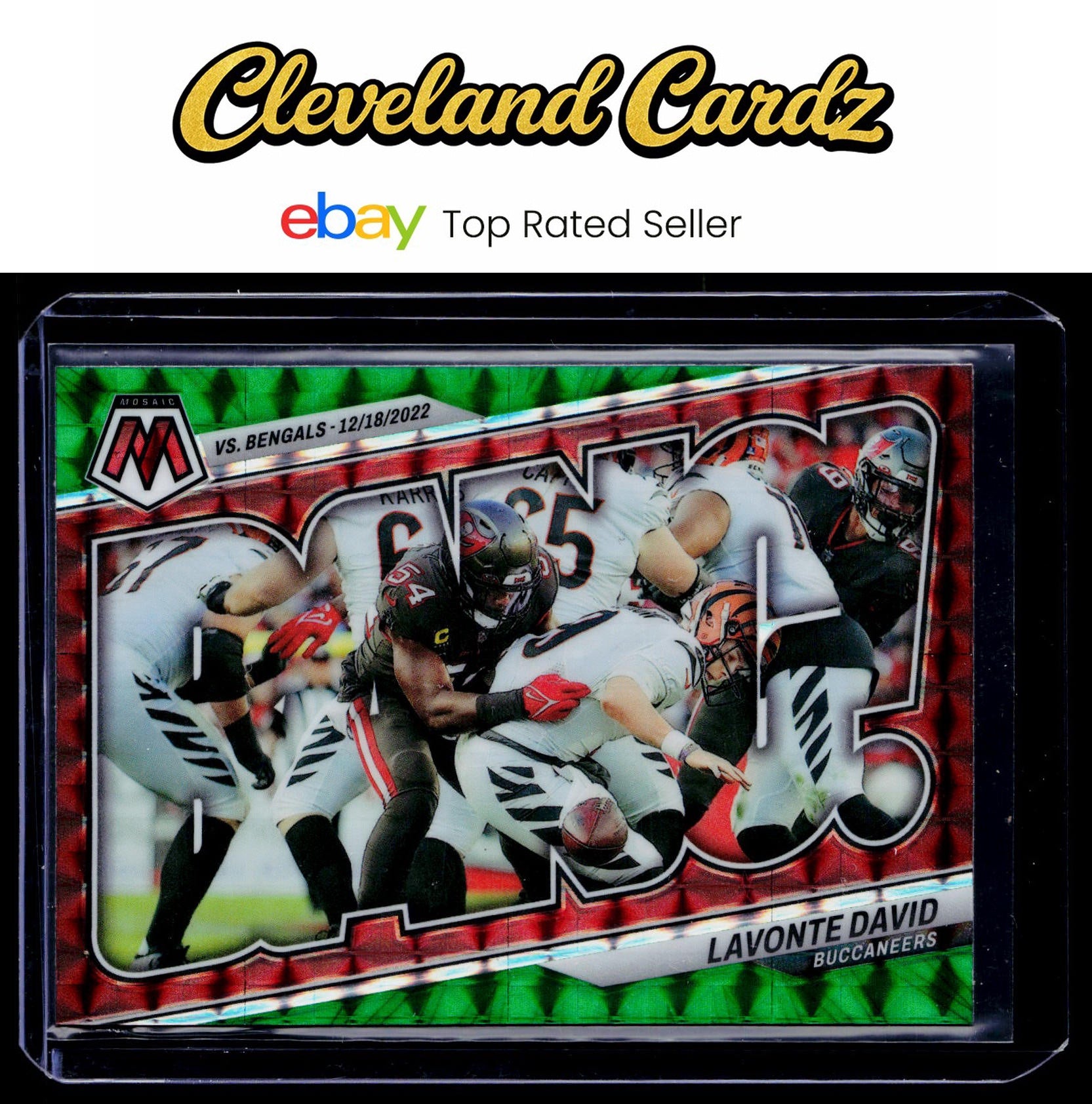 2023 Panini Mosaic #B-LD Lavonte David Bang! Mosaic