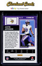 2023 Panini Contenders #67 Justin Jefferson Game Ticket Red
