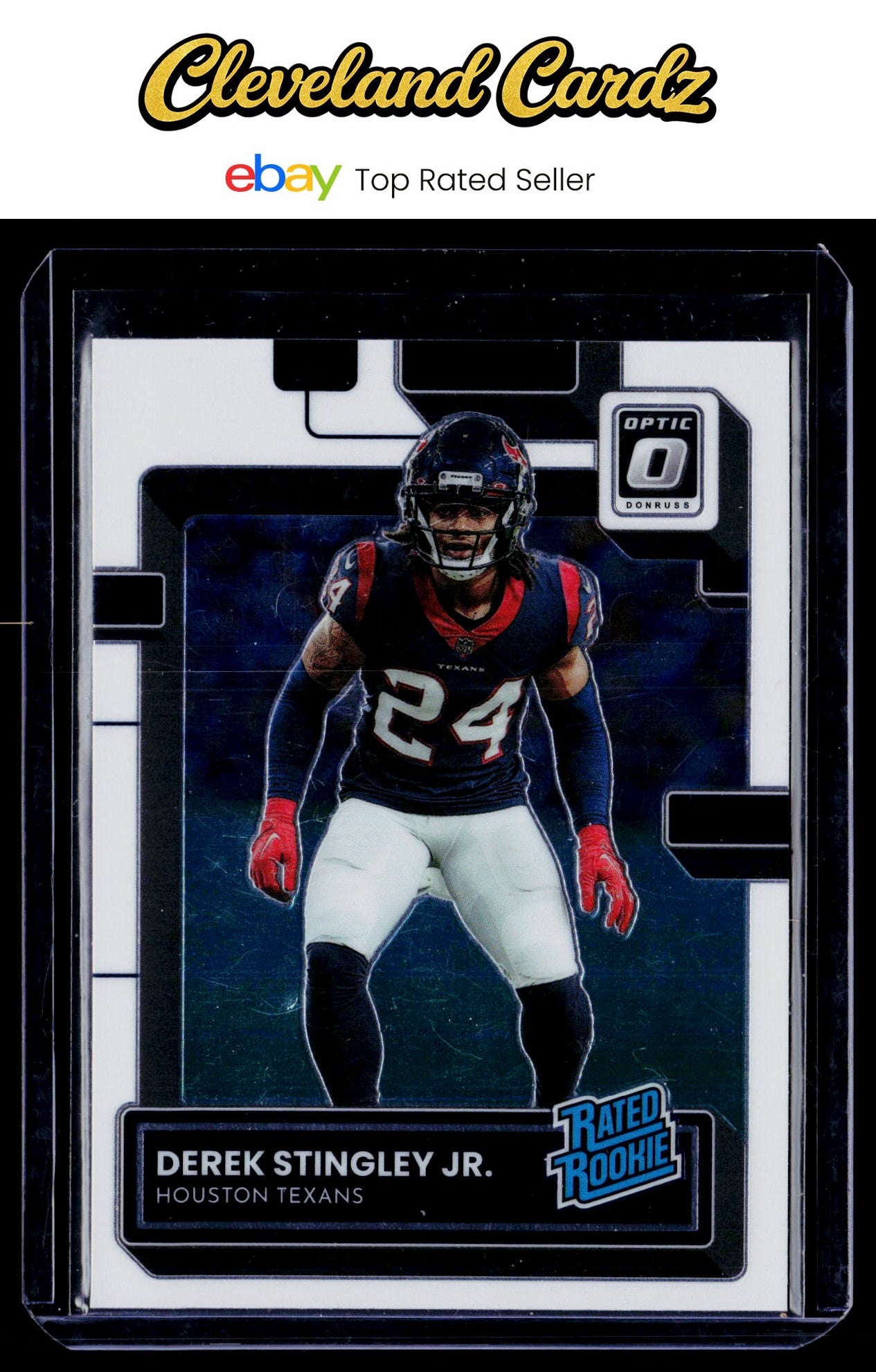 2022 Donruss Optic #244 Derek Stingley Jr. Rated Rookie