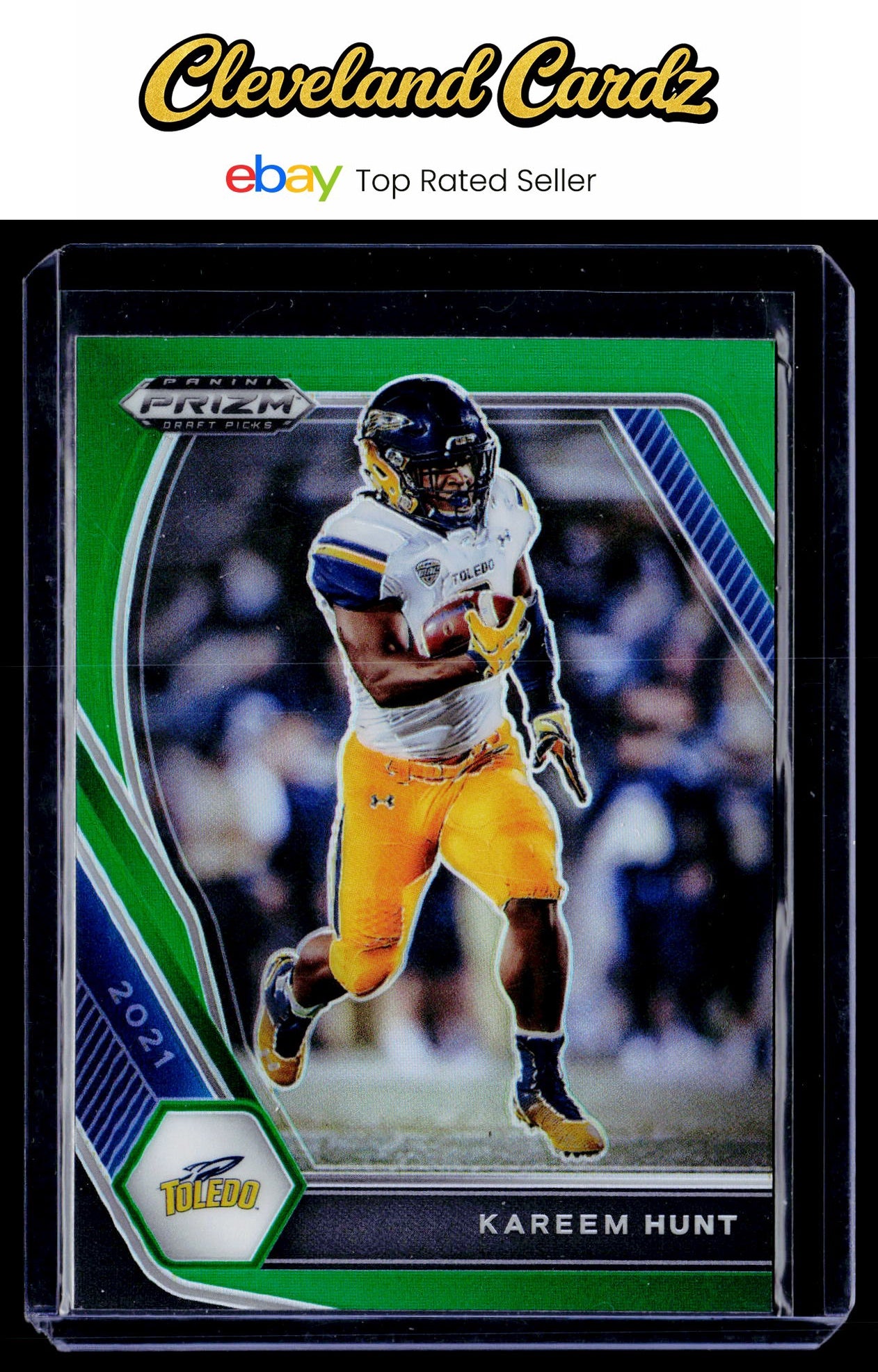 2021 Panini Prizm Draft Picks Collegiate #89 Kareem Hunt Green
