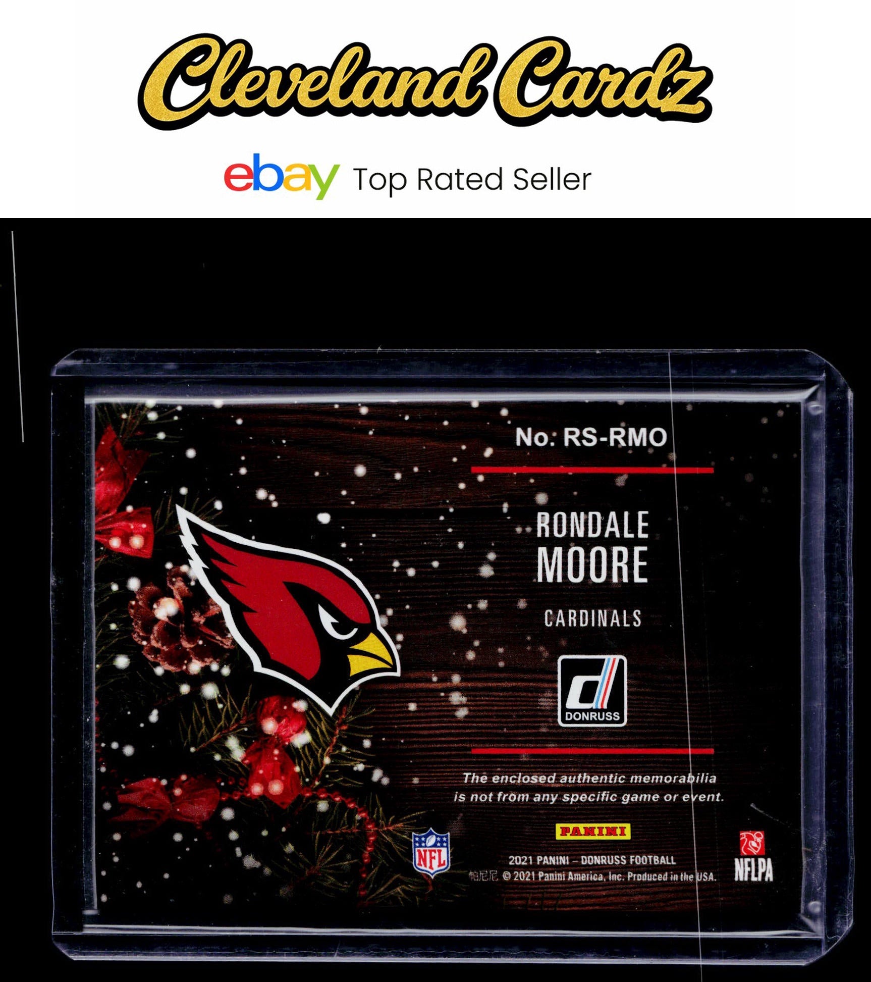 2021 Donruss #RS-RMO Rondale Moore Rookie Holiday Sweater RC