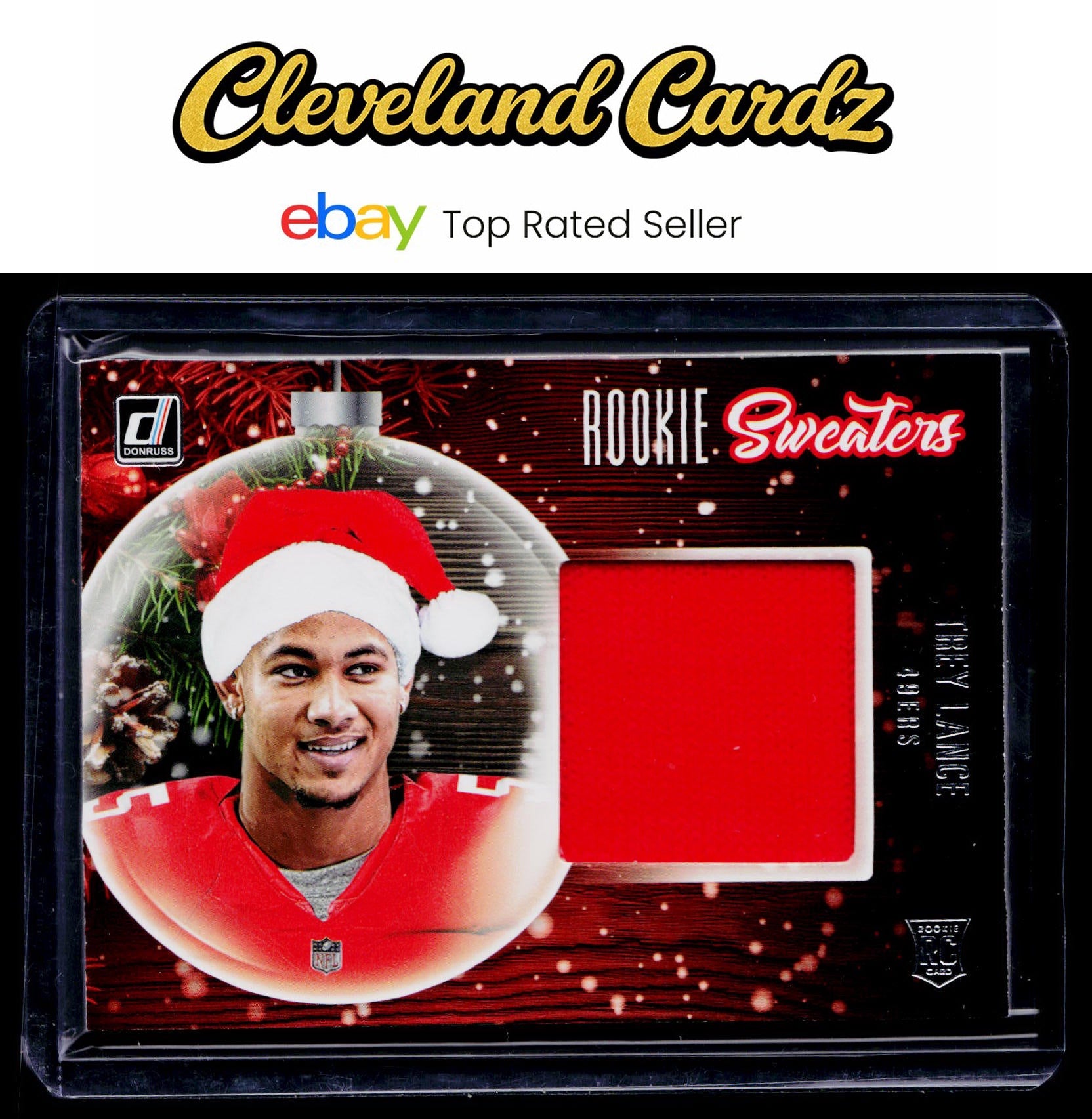 2021 Donruss #RS-TLA Trey Lance Rookie Holiday Sweater RC
