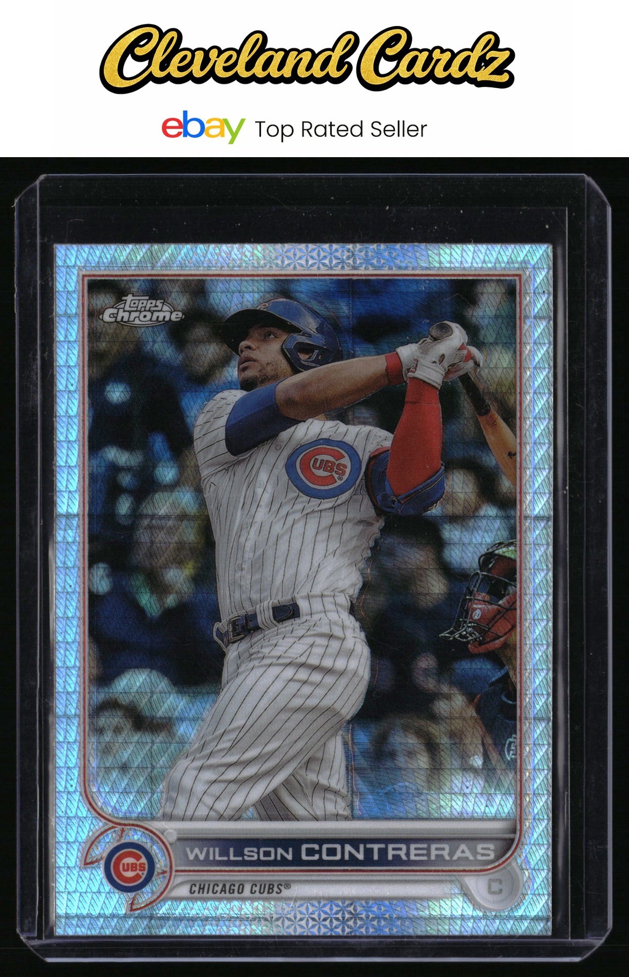 2022 Topps Chrome Sonic #136 Willson Contreras Prism Refractor