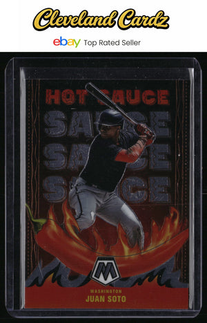 2022 Panini Mosaic #HS-2 Juan Soto Hot Sauce
