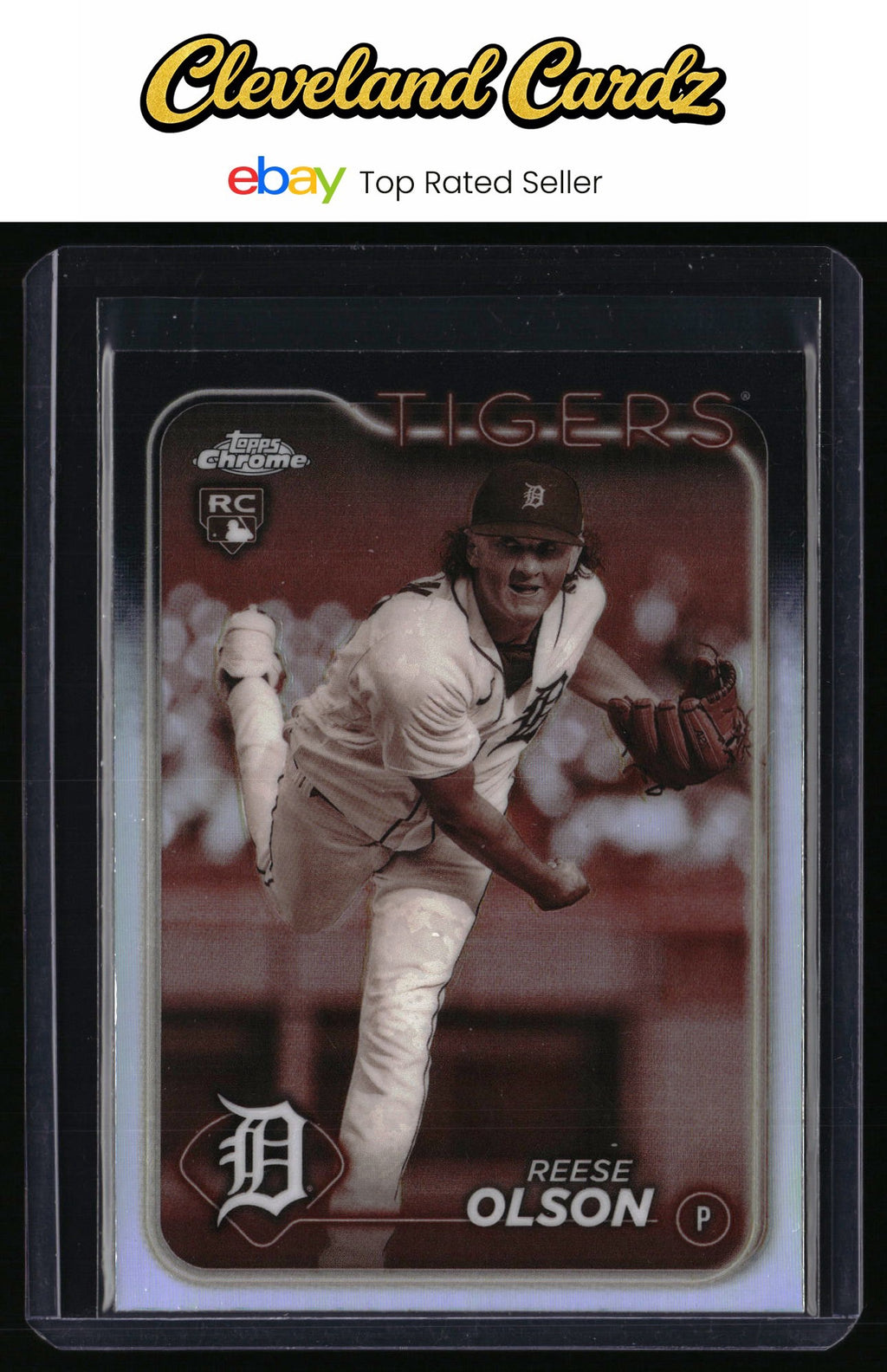 2024 Topps Chrome #40 Reese Olson Sepia Refractors RC