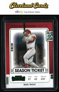 2021 Panini Contenders #56 Mike Trout Green