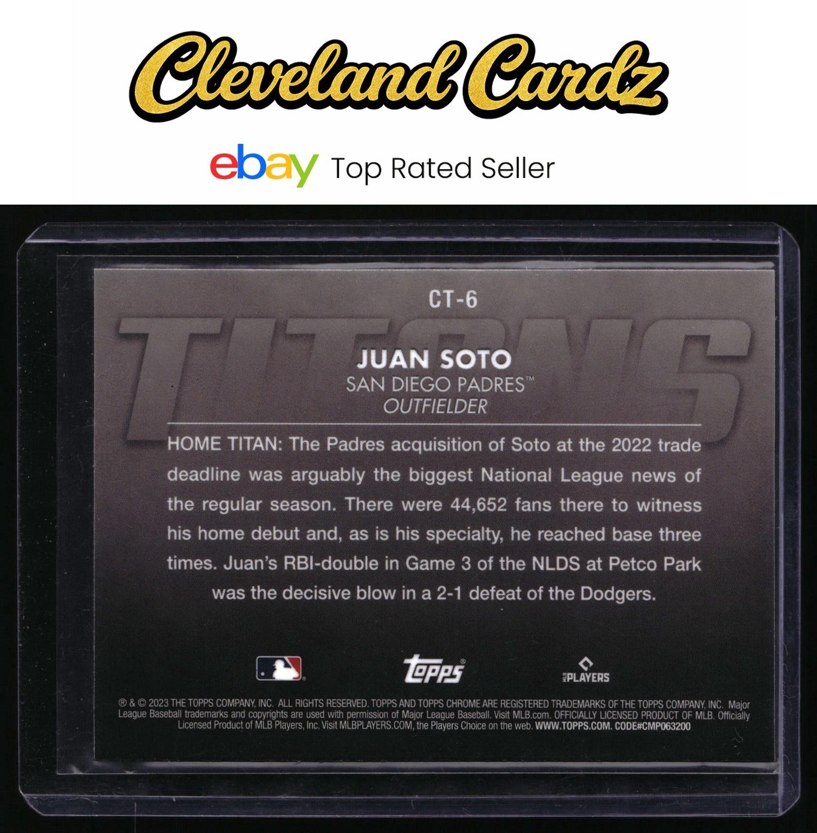 2023 Topps Chrome #CT-6 Juan Soto Titans