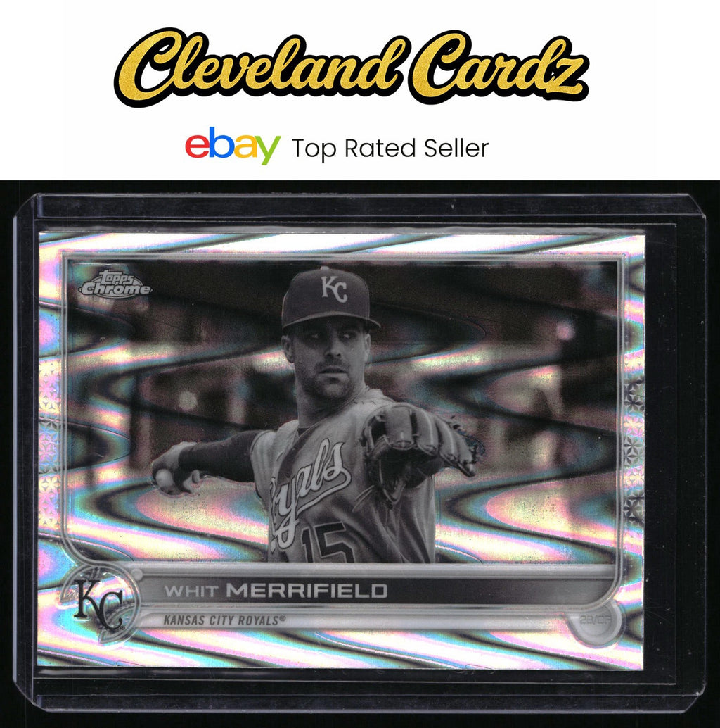 2022 Topps Chrome Sonic #154 Whit Merrifield Black & White RayWave