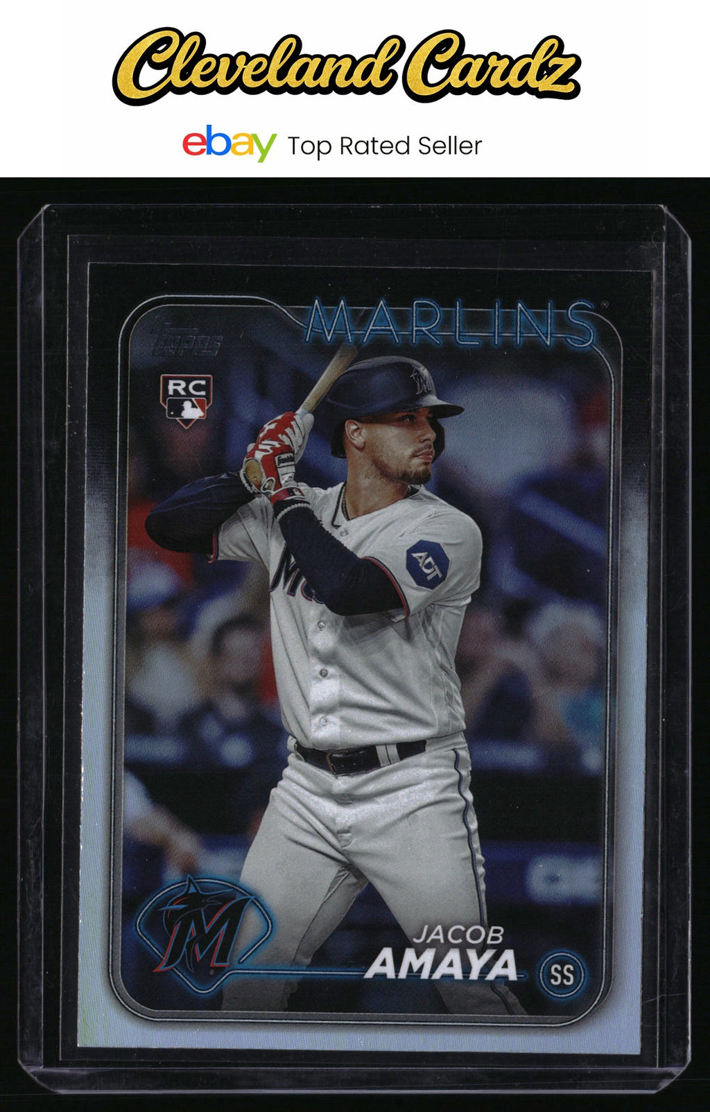 2024 Topps #144 Jacob Amaya Rainbow Foil RC