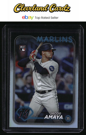 2024 Topps #144 Jacob Amaya Rainbow Foil RC