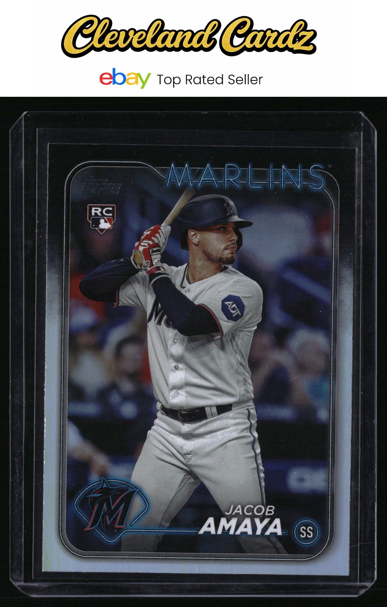 2024 Topps #144 Jacob Amaya Rainbow Foil RC