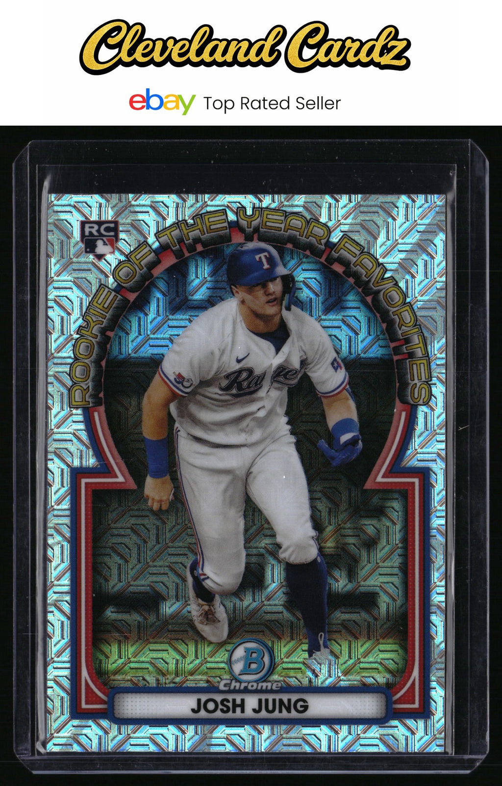 2023 Bowman #ROYF-9 Josh Jung Rookie of the Year Favorites Mojo Refractors RC