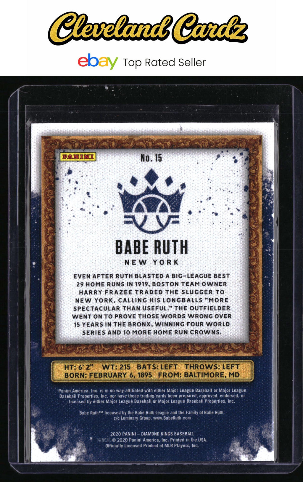2020 Panini Diamond Kings #15 Babe Ruth