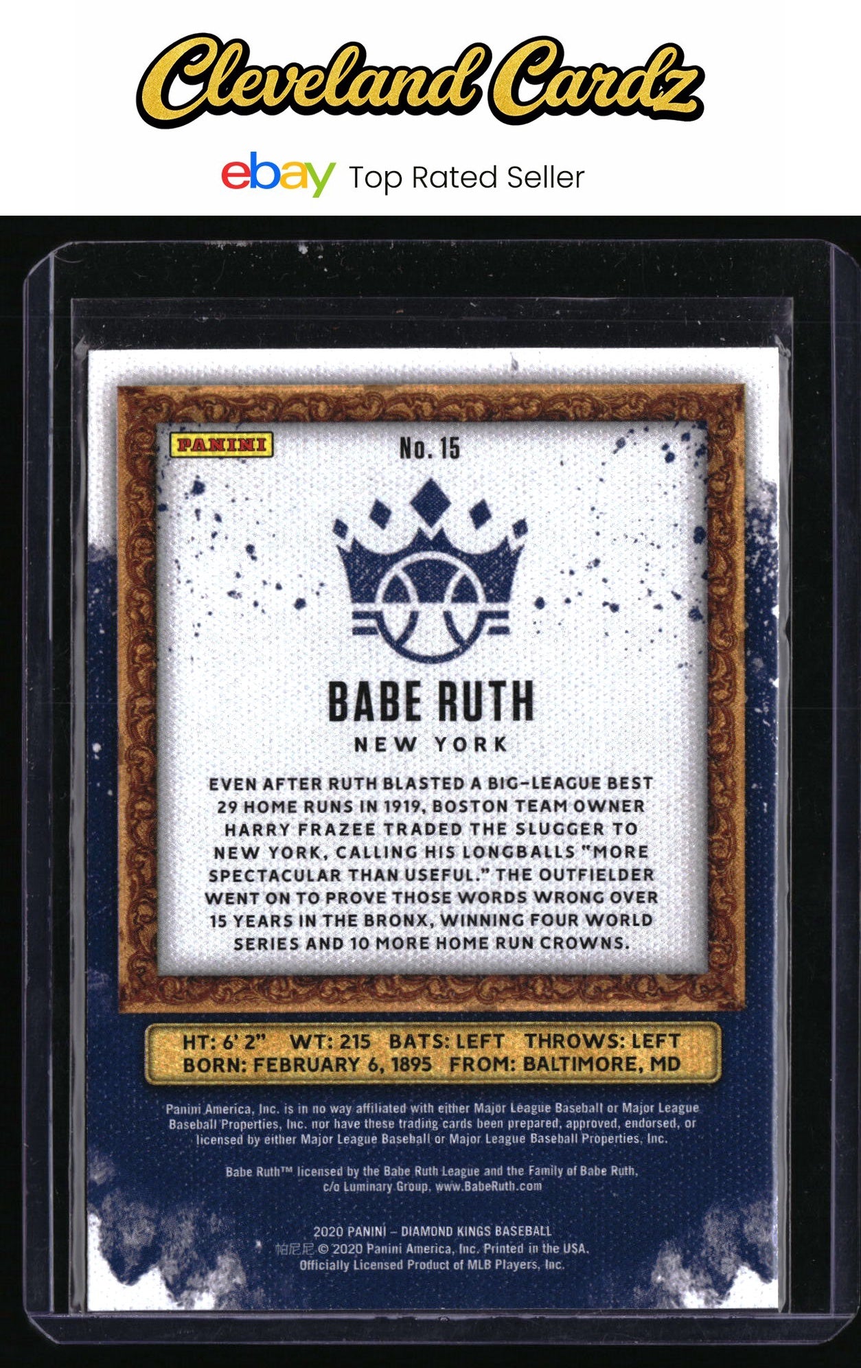 2020 Panini Diamond Kings #15 Babe Ruth