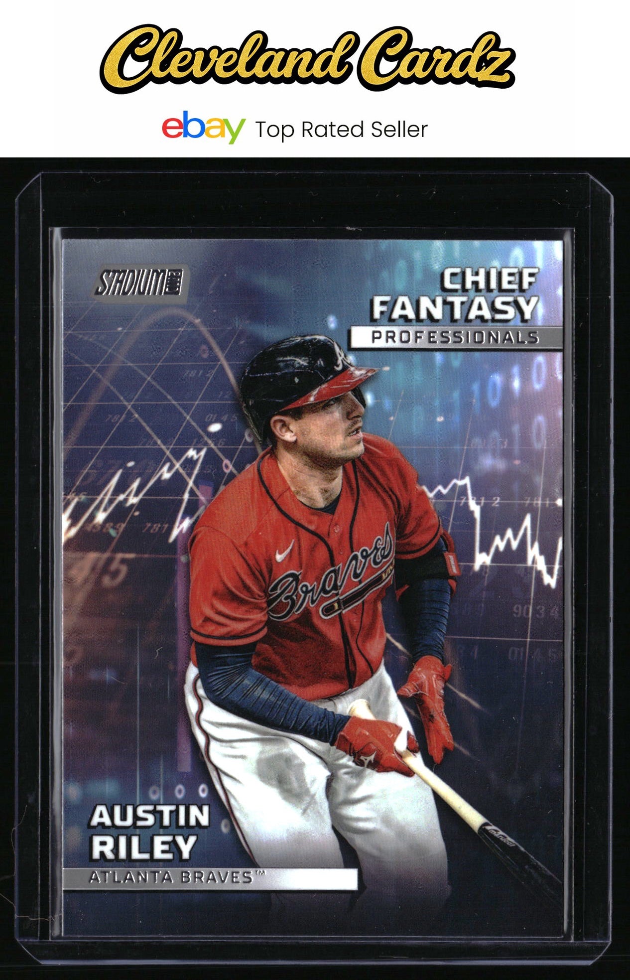 2023 Stadium Club #CFPRO-12 Austin Riley Chief Fantasy Professionals
