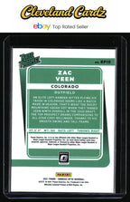 2021 Donruss Optic #RP10 Zac Veen Rated Prospect