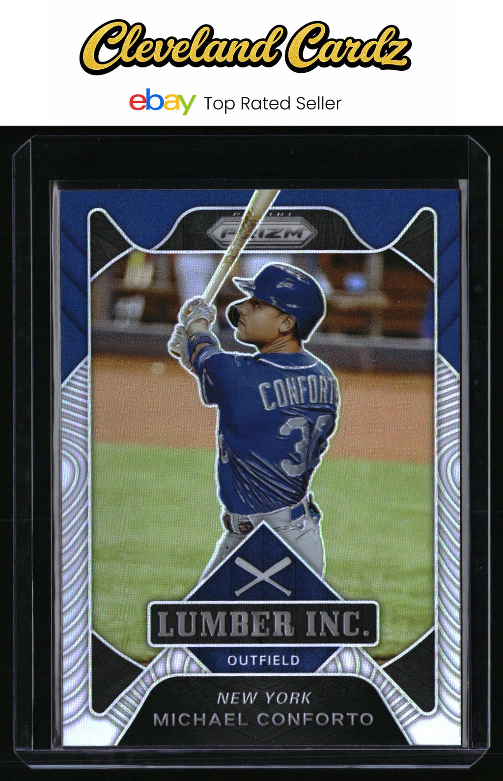 2021 Panini Prizm #LI7 Michael Conforto Lumber Inc. Silver Prizm