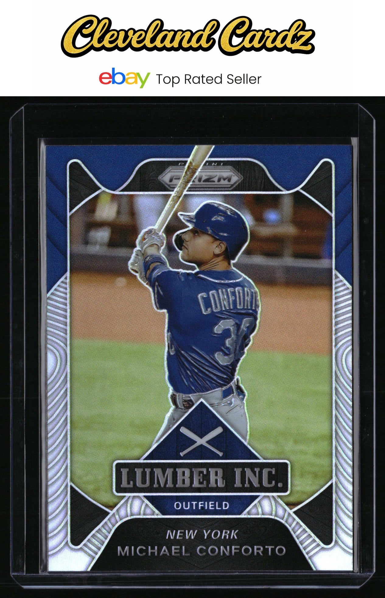 2021 Panini Prizm #LI7 Michael Conforto Lumber Inc. Silver Prizm