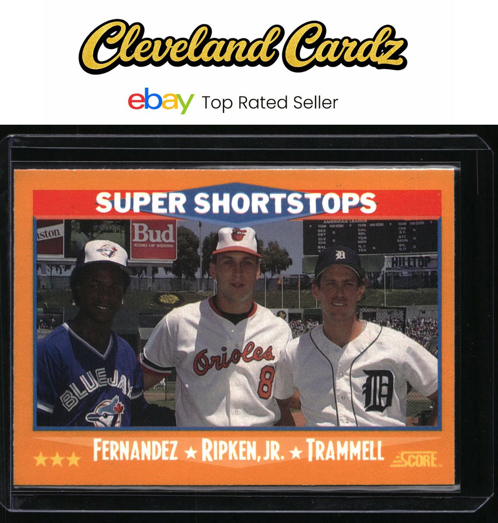 1988 Score #651 Super Shortstops (Tony Fernandez/Cal Ripken, Jr./Trammell)