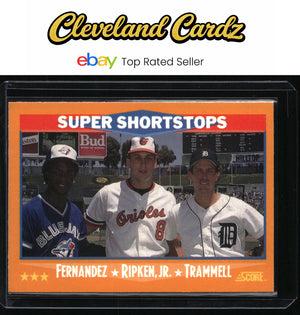 1988 Score #651 Super Shortstops (Tony Fernandez/Cal Ripken, Jr./Trammell)