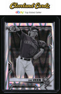 2021 Bowman Draft #BDC-150 Zac Veen Chrome Black & White RayWave Refractor