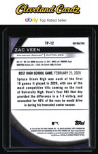 2020 Bowman's Best #TP-12 Zac Veen Top Prospects Refractors