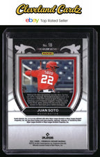 2021 Panini Chronicles #18 Juan Soto Crusade Purple Velocity