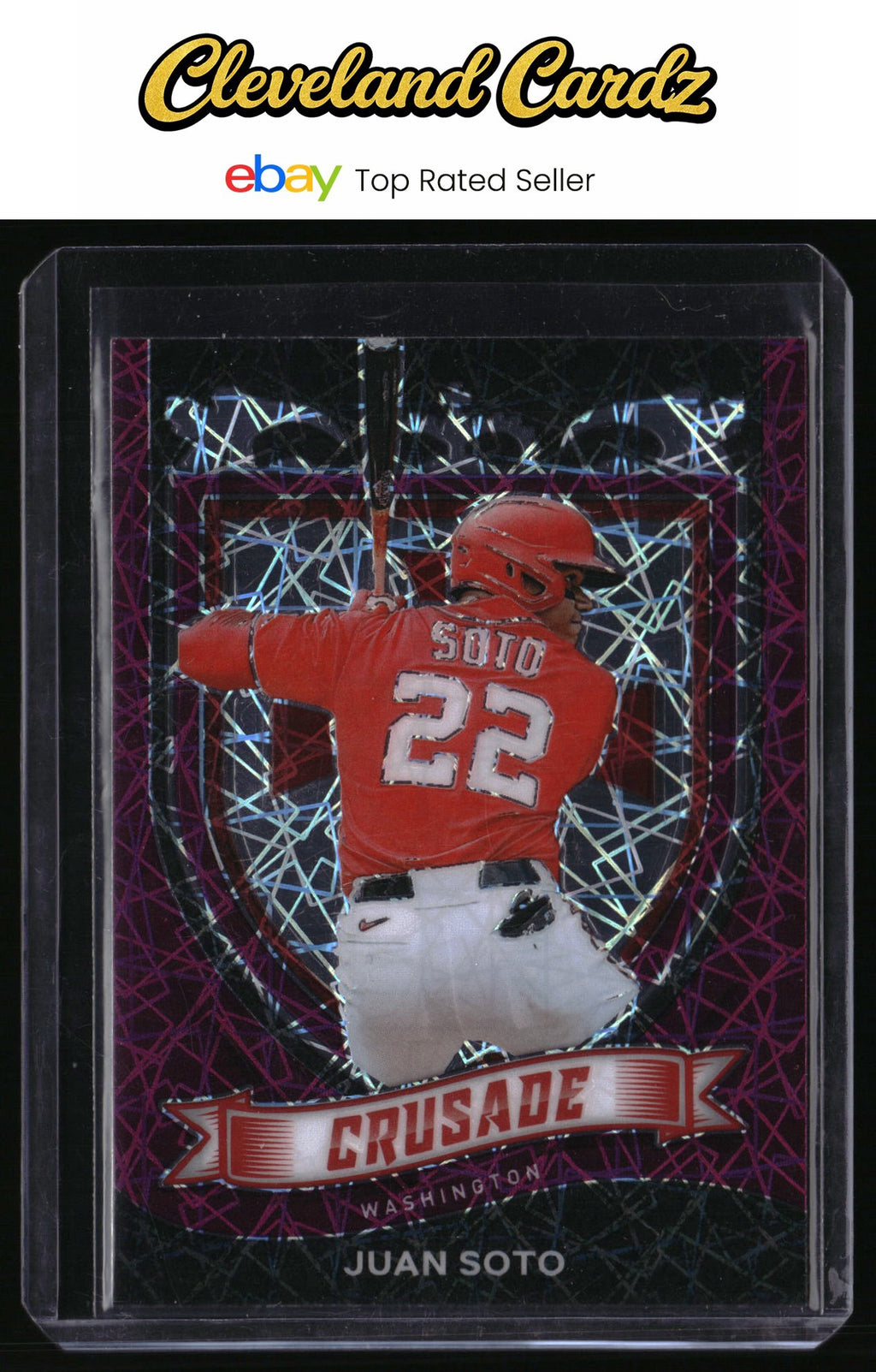 2021 Panini Chronicles #18 Juan Soto Crusade Purple Velocity