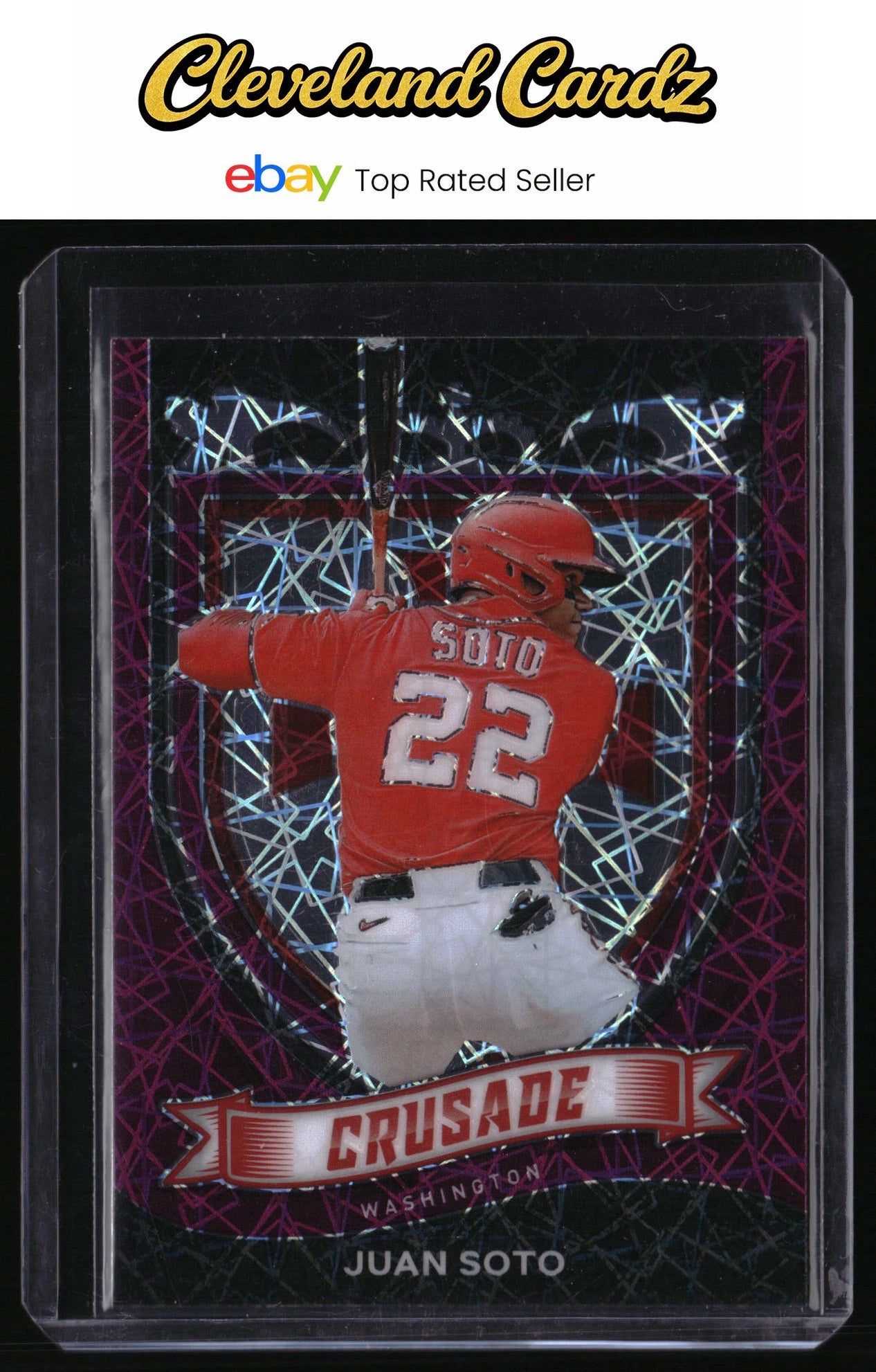 2021 Panini Chronicles #18 Juan Soto Crusade Purple Velocity