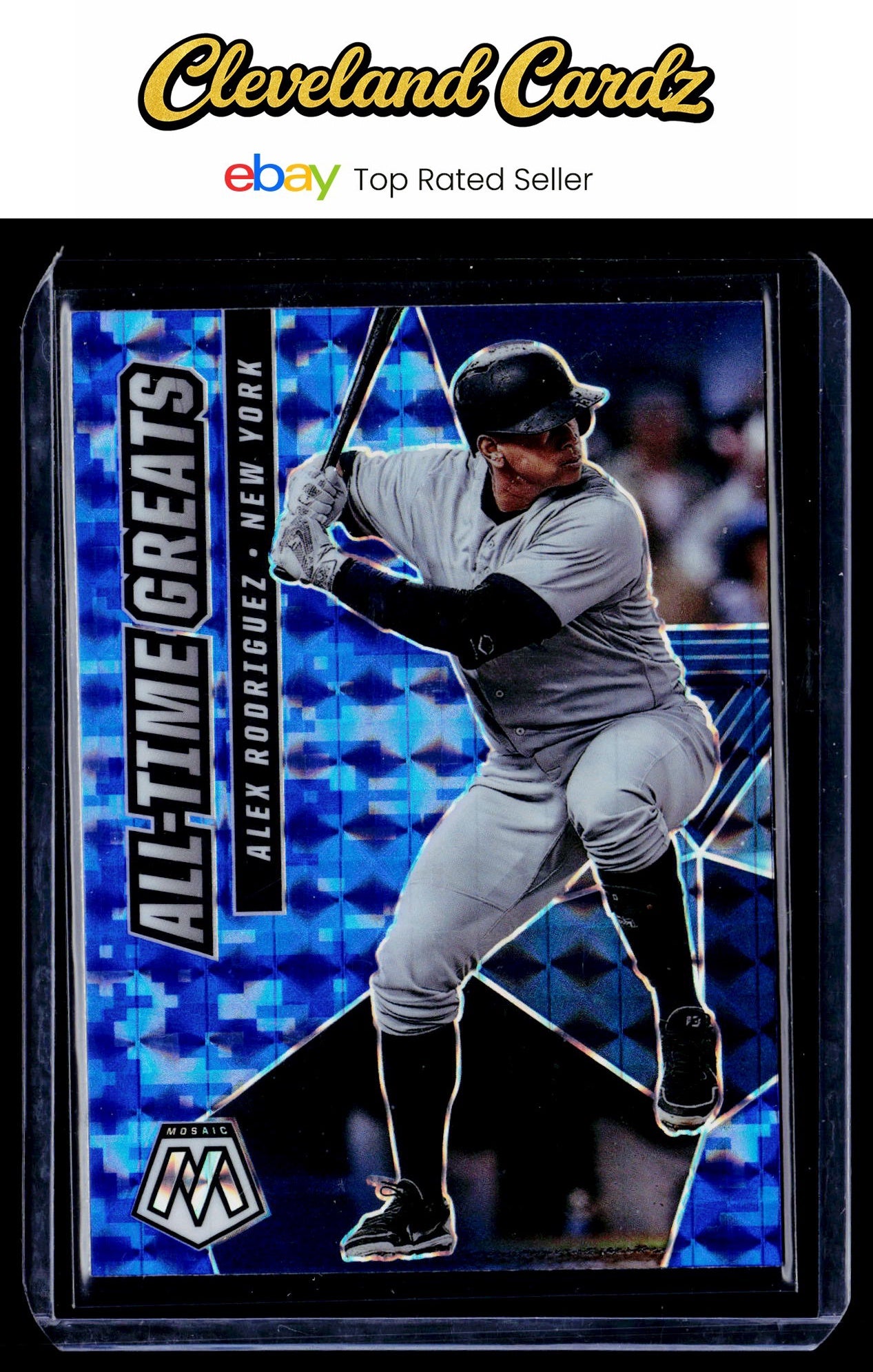 2021 Panini Mosaic #ATG11 Alex Rodriguez All-Time Greats Reactive Blue