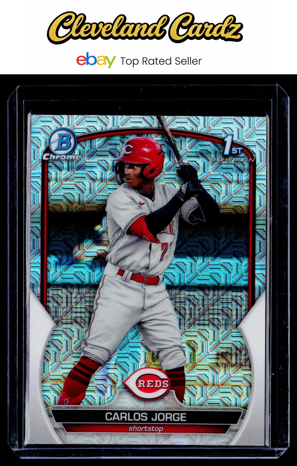2023 Bowman #BCP-120 Carlos Jorge Chrome Prospects Mojo Refractors
