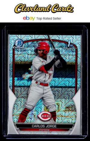 2023 Bowman #BCP-120 Carlos Jorge Chrome Prospects Mojo Refractors