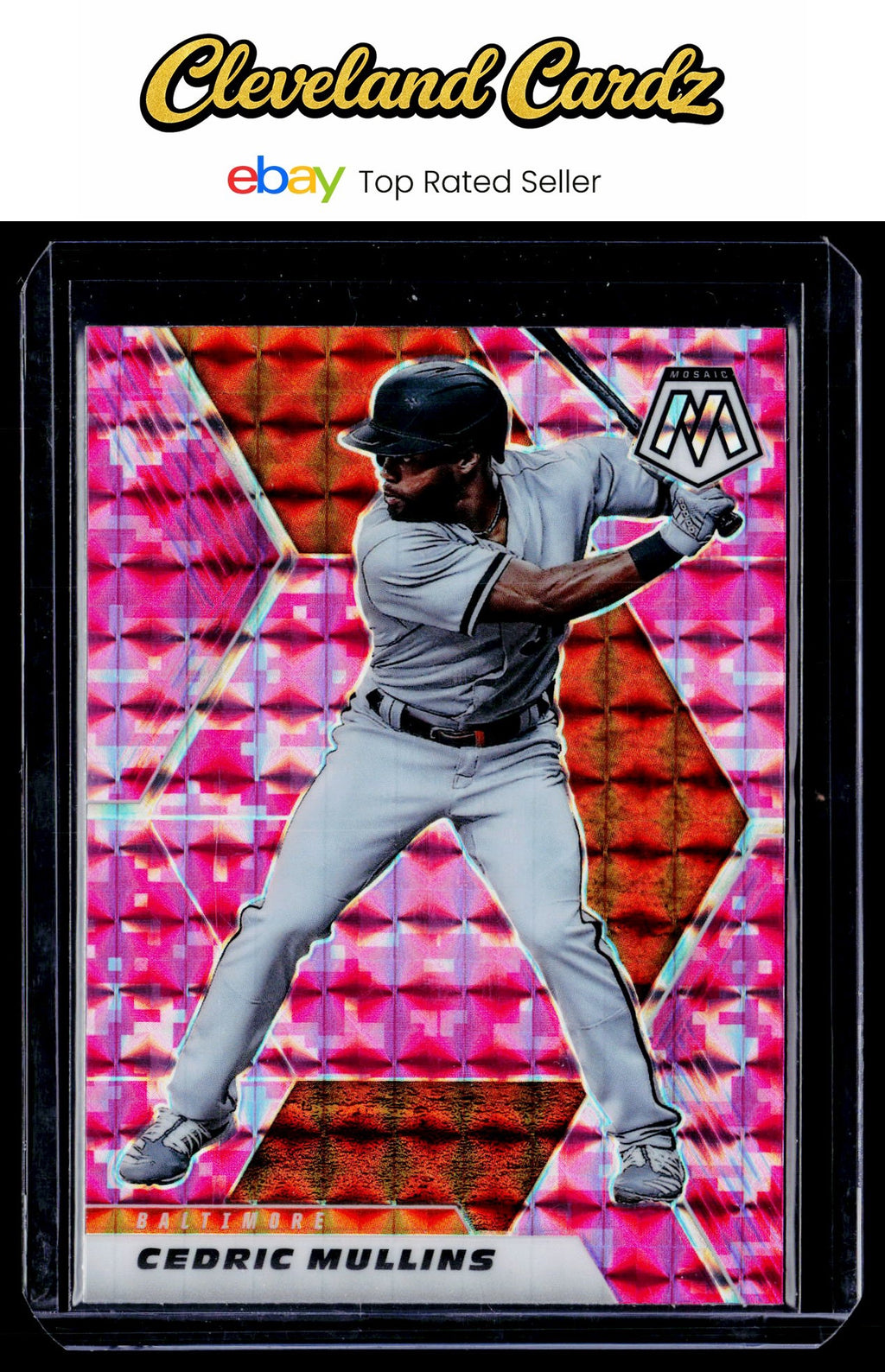 2021 Panini Mosaic #190 Cedric Mullins Pink Camo
