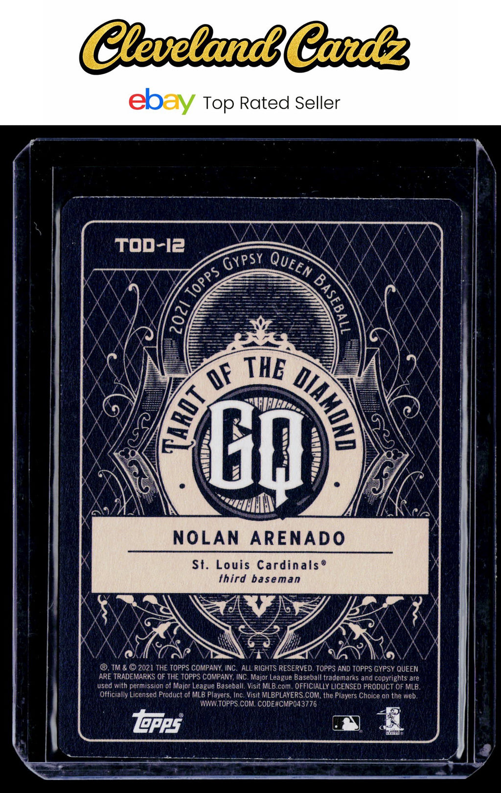 2021 Topps Gypsy Queen #TOD-12 Nolan Arenado Tarot of the Diamond