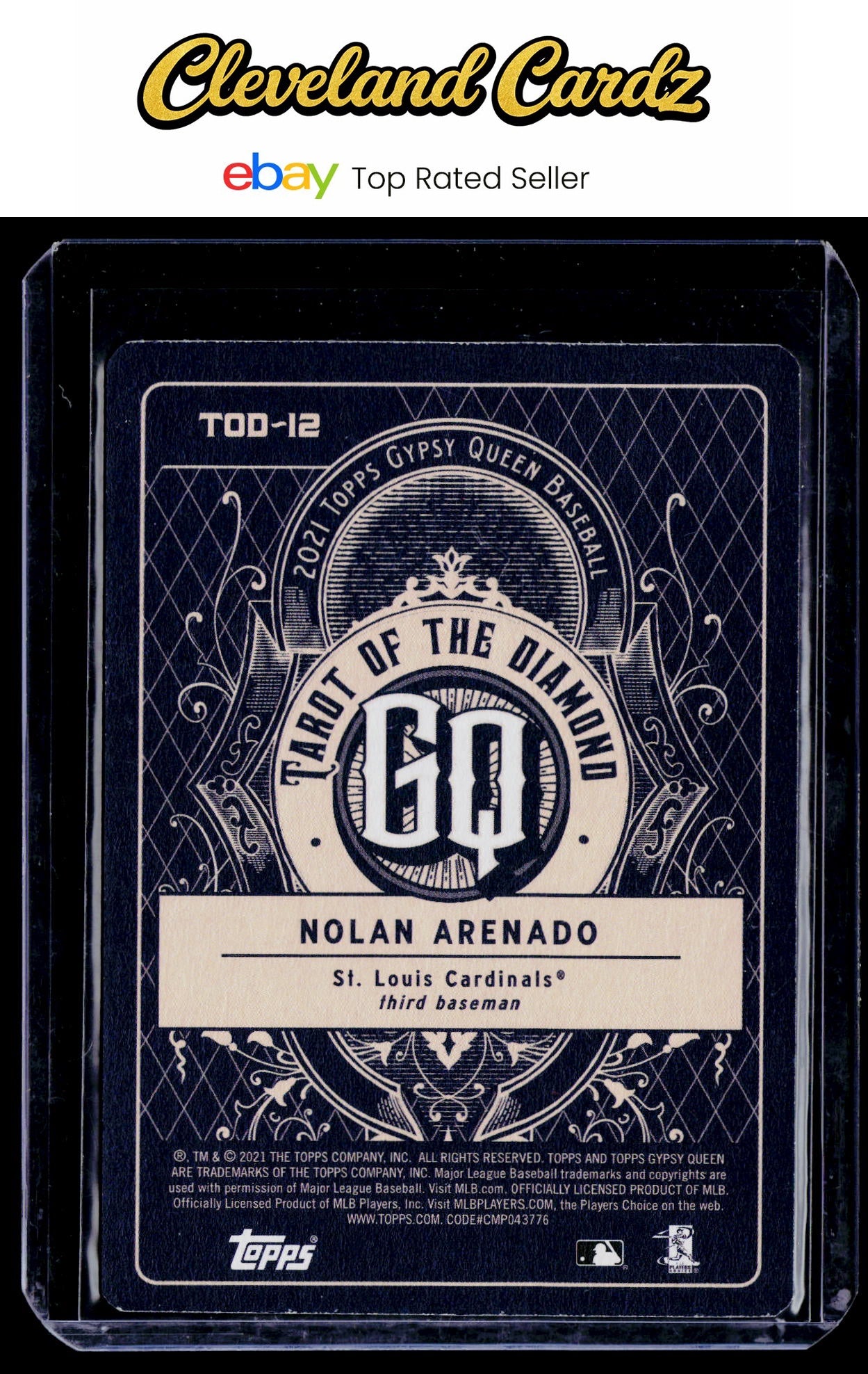 2021 Topps Gypsy Queen #TOD-12 Nolan Arenado Tarot of the Diamond