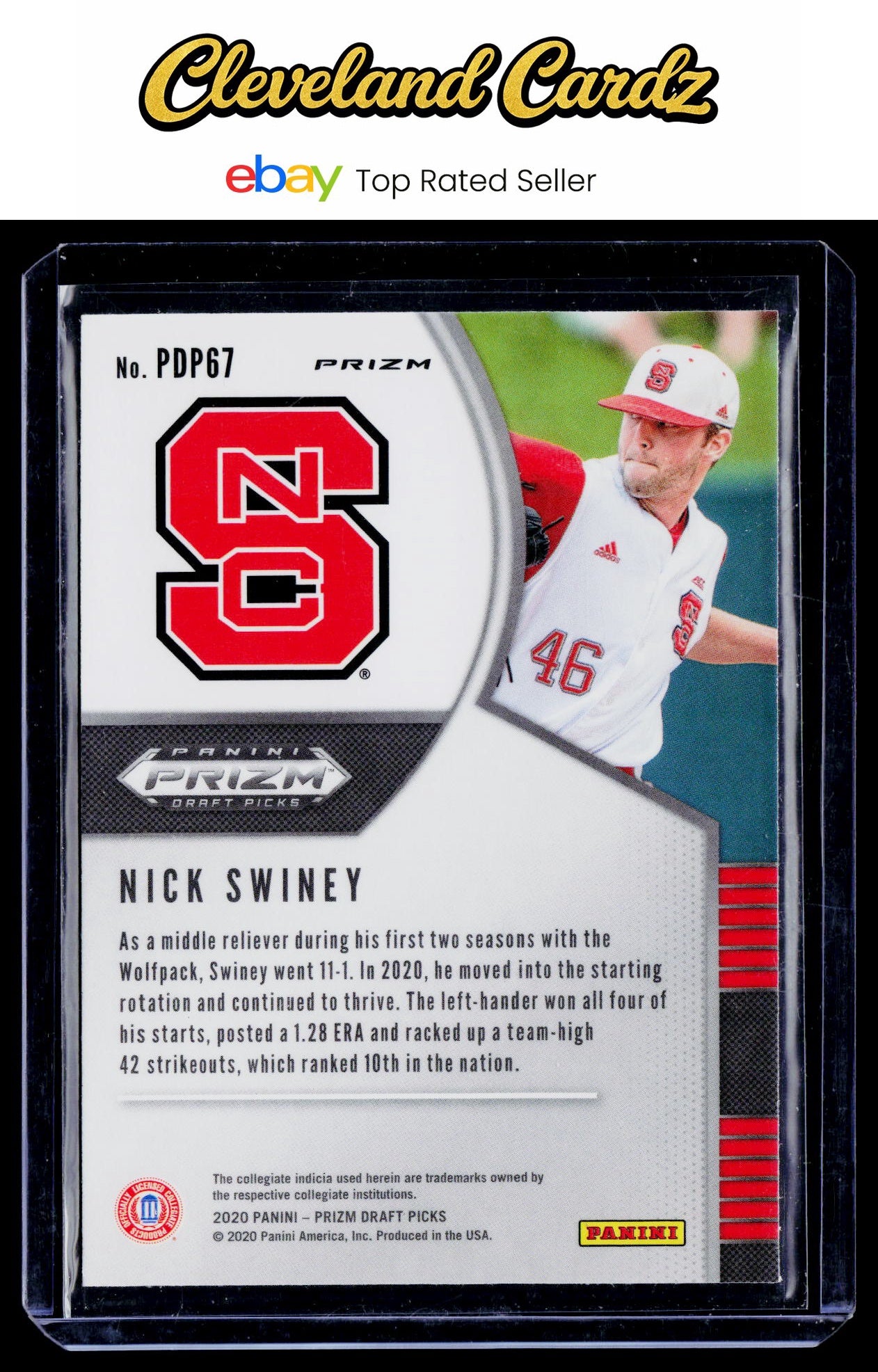 2020 Panini Prizm Draft Picks #PDP67 Nick Swiney Hyper Green & Yellow