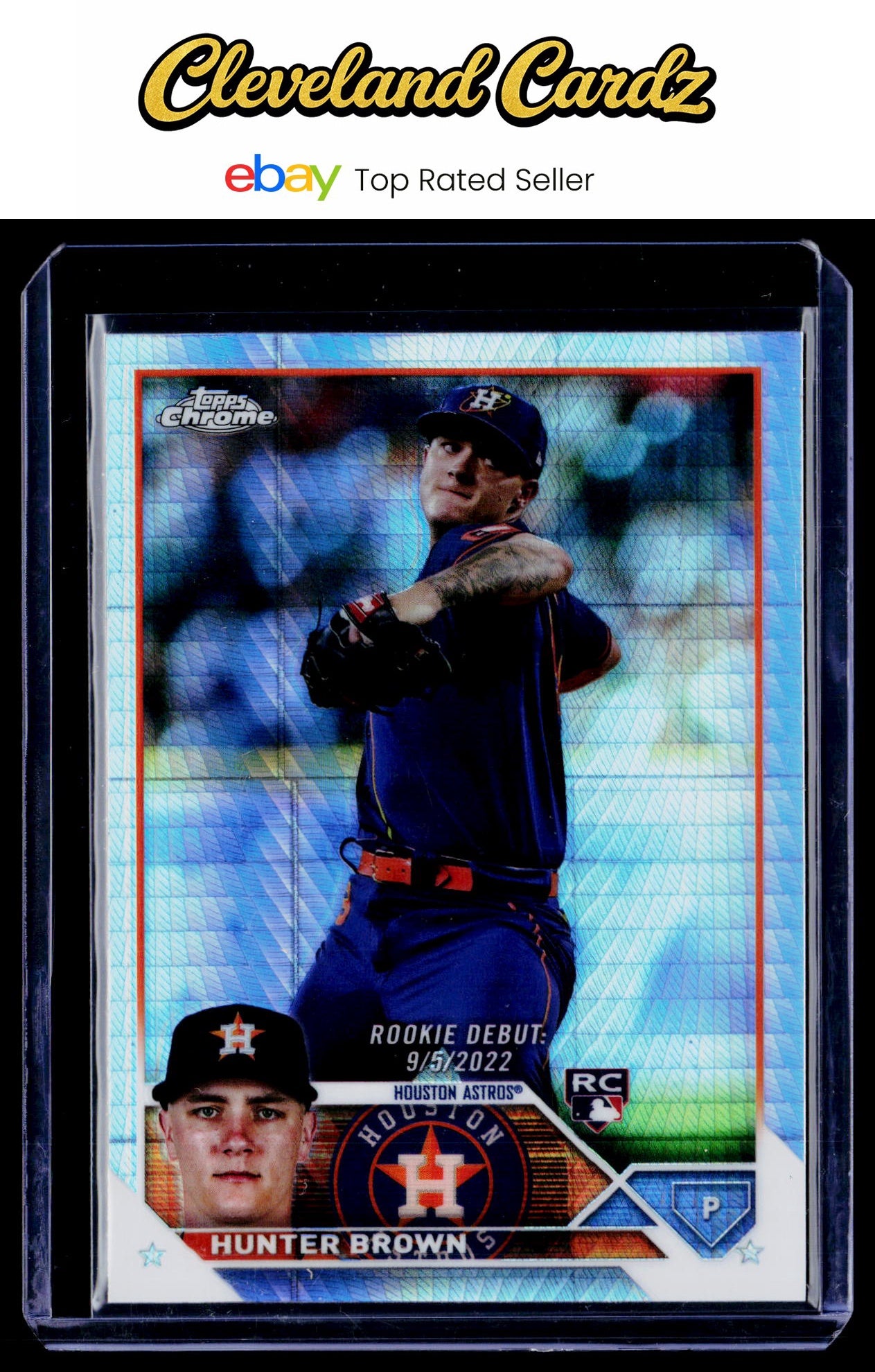 2023 Topps Chrome Update #USC163 Hunter Brown Prism