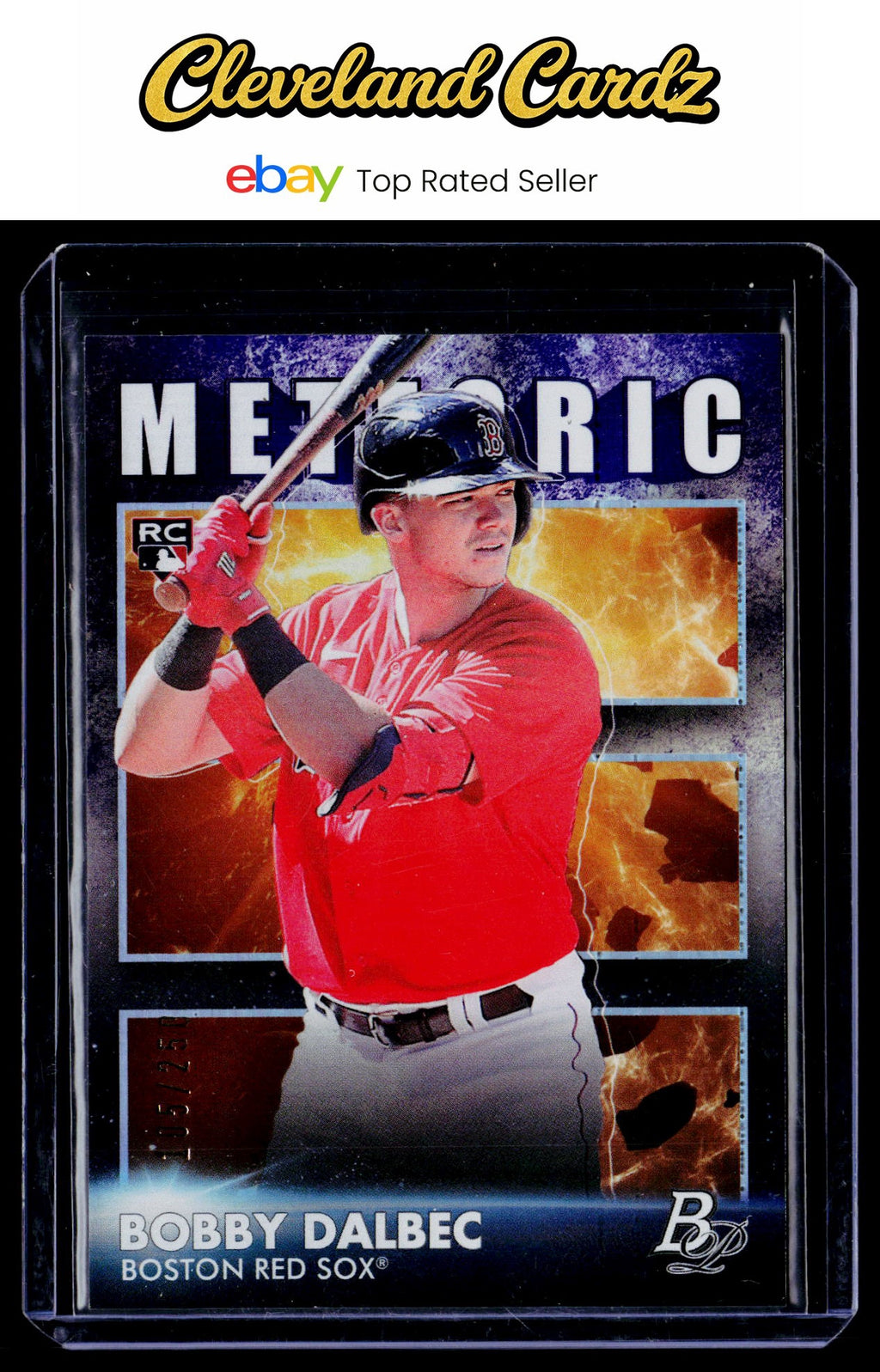 2021 Bowman Platinum #MET-20 Bobby Dalbec Meteoric Purple #/250