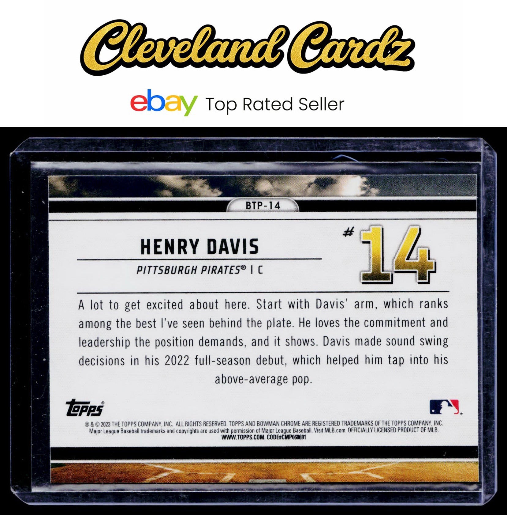 2023 Bowman #BTP-14 Henry Davis Bowman Scouts Top 100