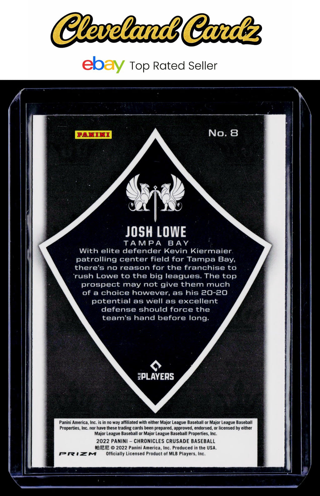 2022 Panini Chronicles #8 Josh Lowe Crusade Pink Pulsar