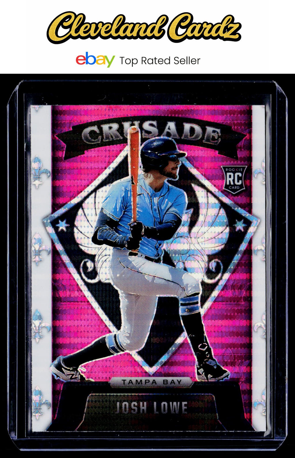 2022 Panini Chronicles #8 Josh Lowe Crusade Pink Pulsar