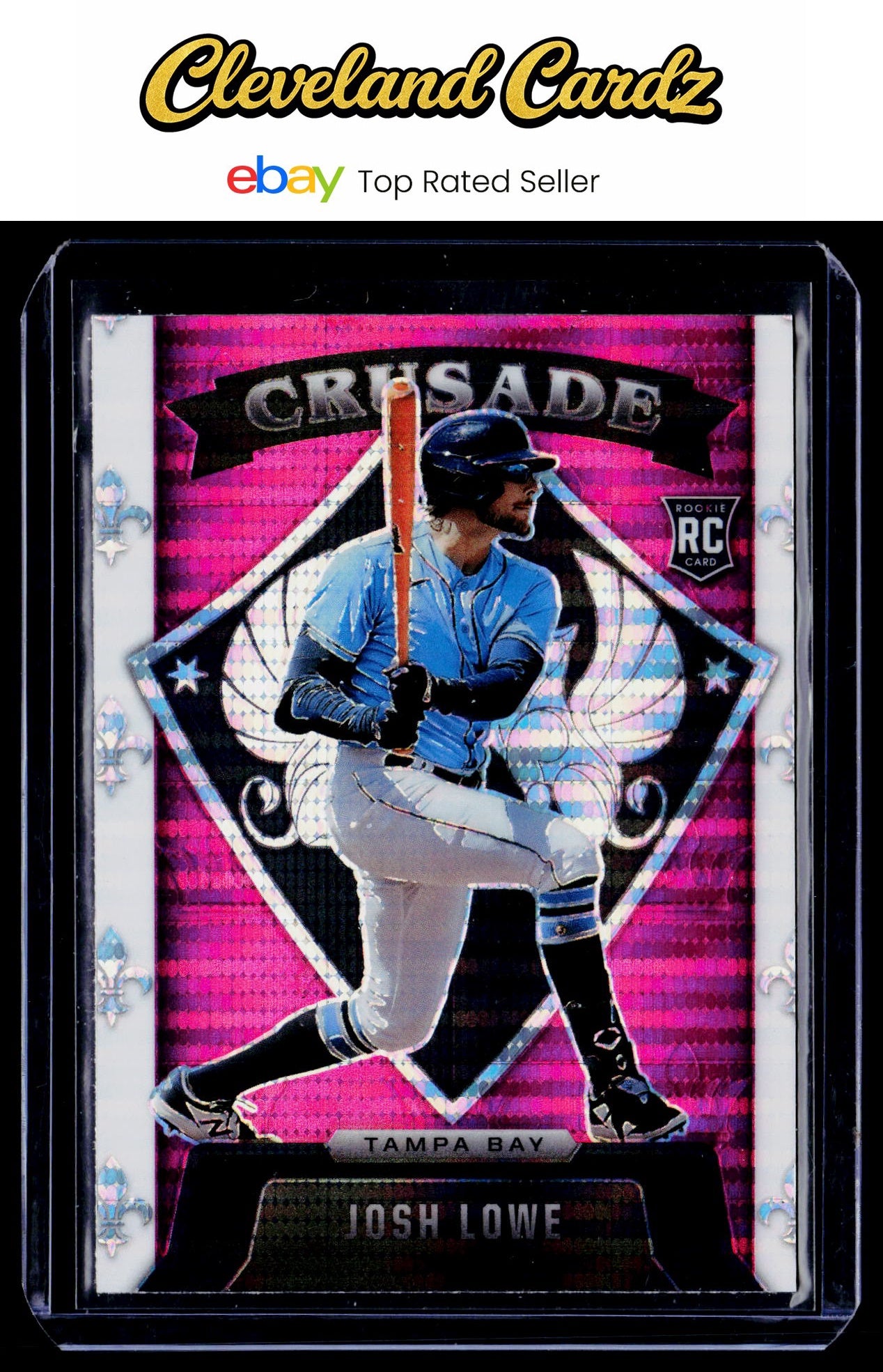 2022 Panini Chronicles #8 Josh Lowe Crusade Pink Pulsar