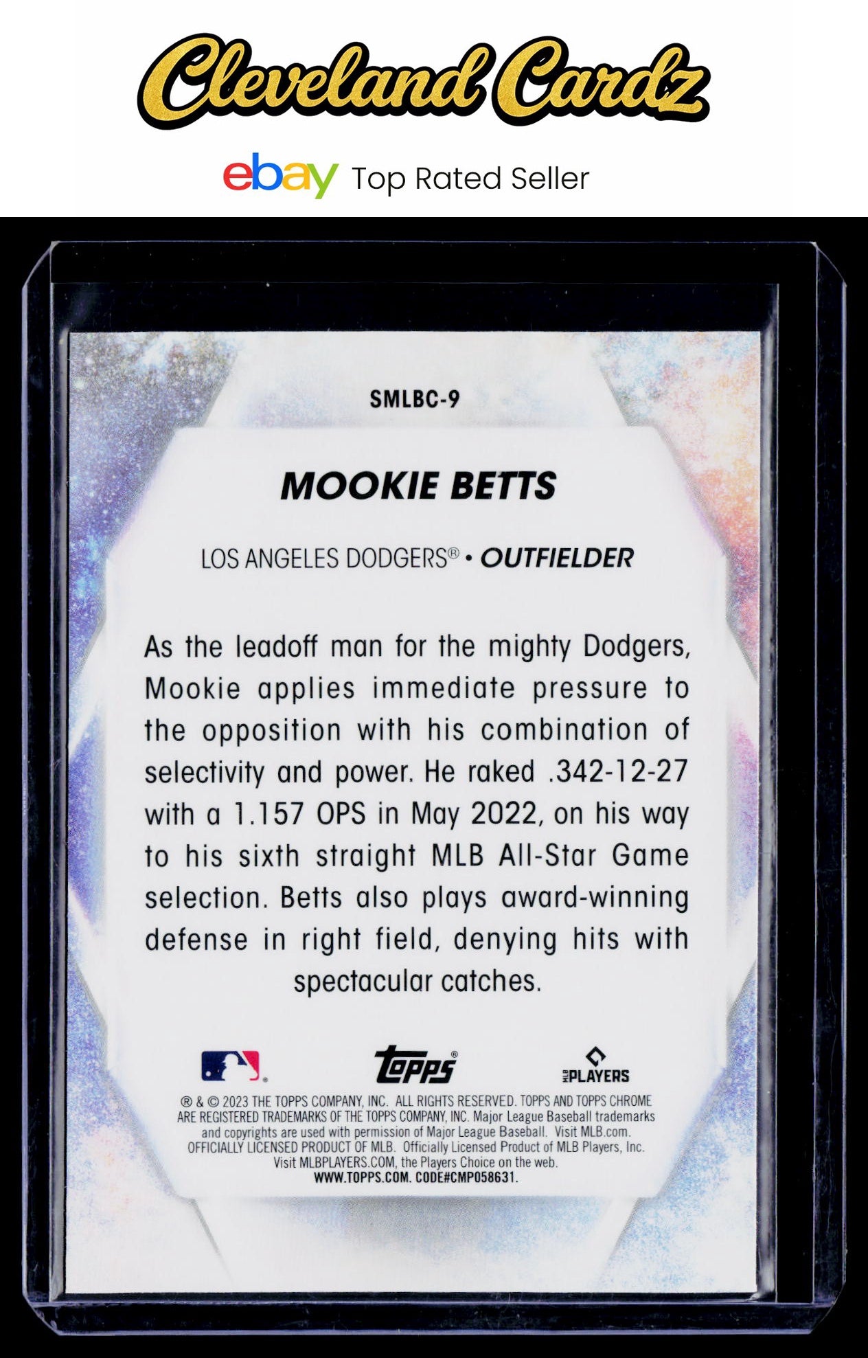 2023 Topps #SMLBC-9 Mookie Betts Stars of MLB Chrome