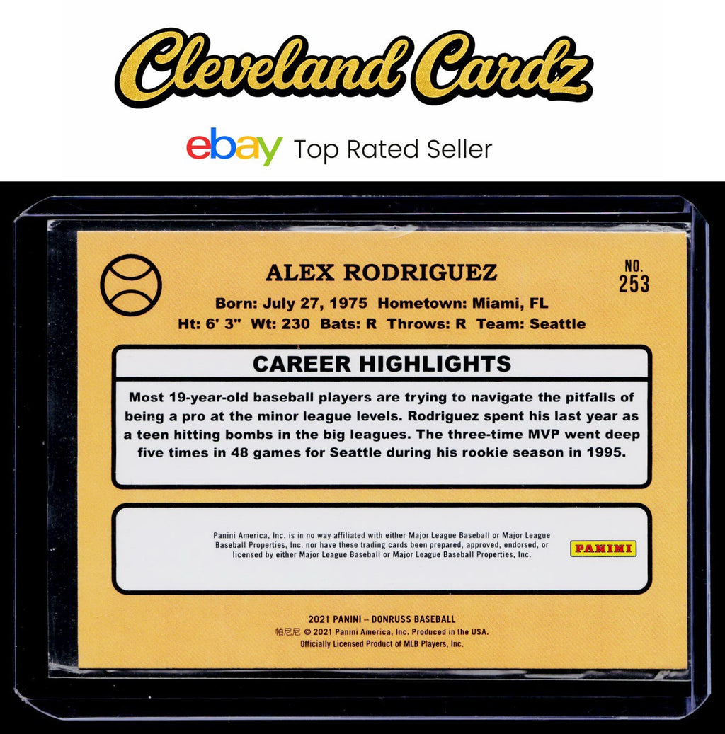 2021 Donruss #253a Alex Rodriguez Holo Red